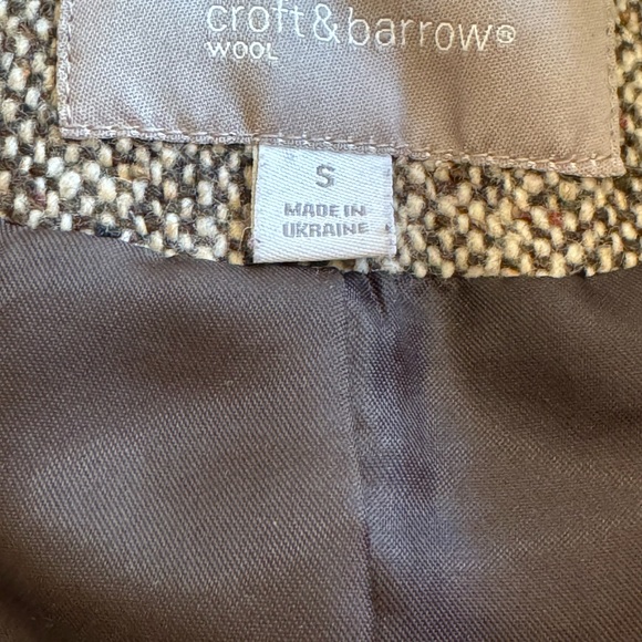 Crate&Barrel Gray Pea Coat with Textured Wool Fabric - Picture 3 of 3